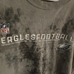 Reebok NFL Eagles Football Gray T-Shirt MEN'S 2XL Short Sleeve